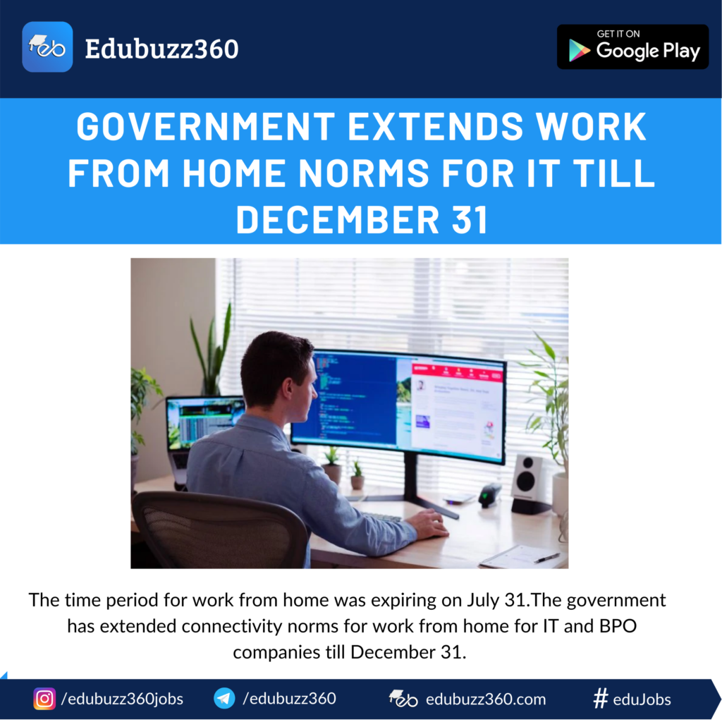 Work from home for IT extended till december