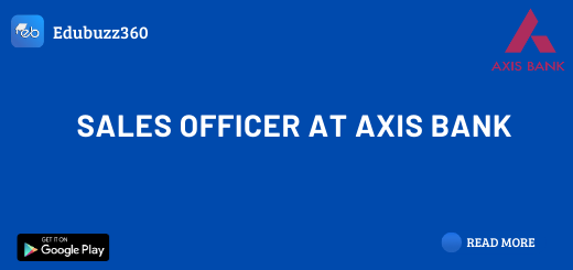 Sales Officer at Axis Bank