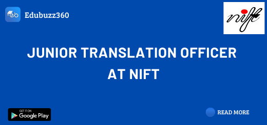 Junior Translation Officer at NIFT