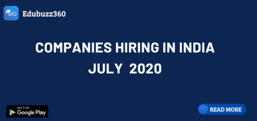 companies hiring - July - edubuzz360.com