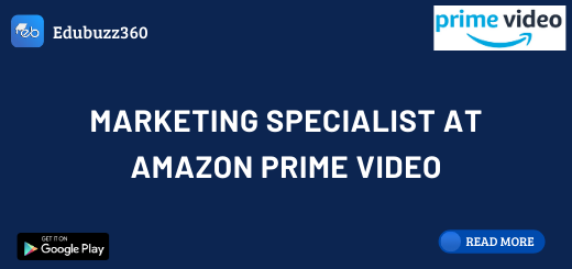 Marketing Specialist at Amazon Prime Video