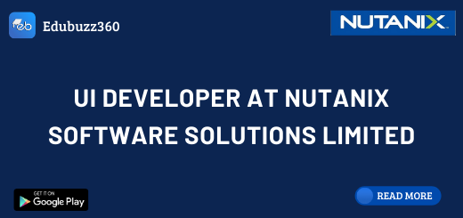 UI Developer at Nutanix Software Solutions Limited