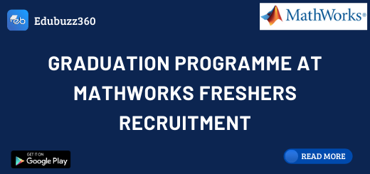 Graduation Programme at MathWorks Freshers Recruitment