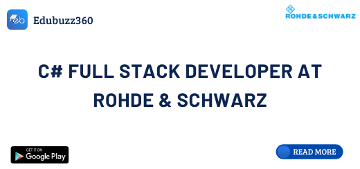 C# Full Stack Developer at Rohde & Schwarz