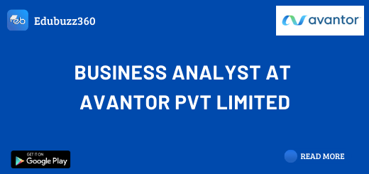 Business Analyst at Avantor Pvt Limited
