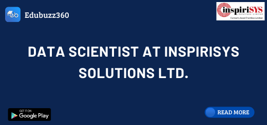 Data Scientist at Inspirisys Solutions Ltd.