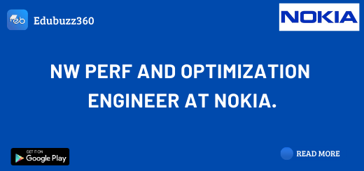 NW Perf and Optimization Engineer at Nokia.