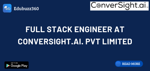 Full Stack Engineer at ConverSight.ai. Pvt Limited