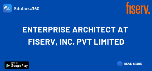 Enterprise Architect at Fiserv, Inc. Pvt Limited