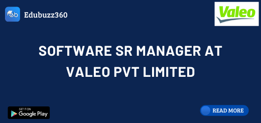 Software Sr Manager at Valeo Pvt Limited