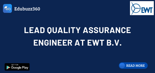 Lead Quality Assurance Engineer at EWT B.V.