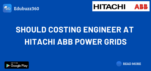 Should Costing Engineer at Hitachi ABB Power Grids