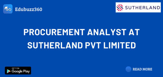 Procurement Analyst at Sutherland Pvt Limited