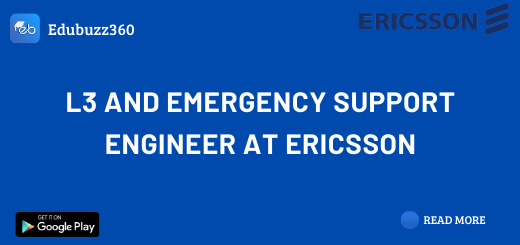 L3 and Emergency Support Engineer at Ericsson