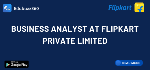 Business Analyst at Flipkart Private Limited