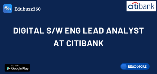Digital S/W Eng Lead Analyst at Citibank