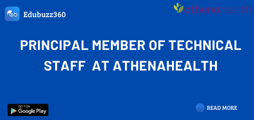 Principal Member of Technical Staff at Athenahealth