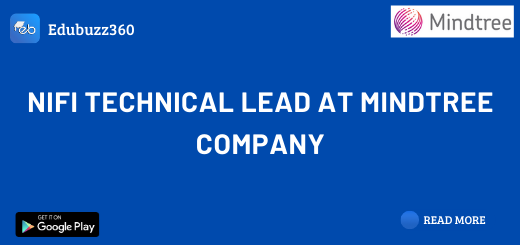 NiFi Technical Lead at Mindtree Company