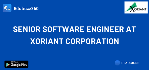 Senior Software Engineer at Xoriant Corporation