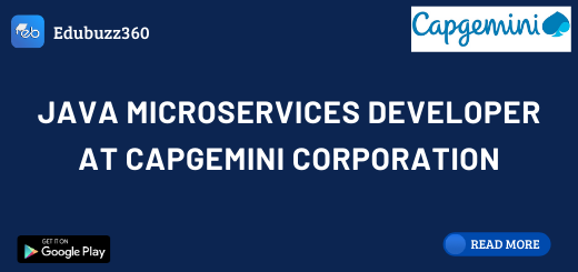 Java Microservices Developer at Capgemini Corporation