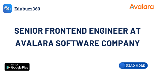 Senior Frontend Engineer at Avalara Software Company
