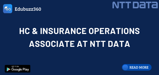 HC & Insurance Operations Associate at NTT Data