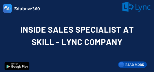 Inside Sales Specialist at Skill - Lync Company