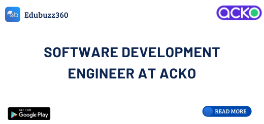 Software Development Engineer at Acko