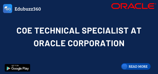 COE Technical Specialist at Oracle Corporation