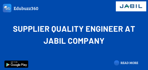 Supplier Quality Engineer at Jabil Company