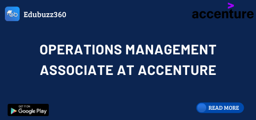Operations Management Associate at Accenture