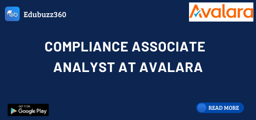 Compliance Associate Analyst at Avalara