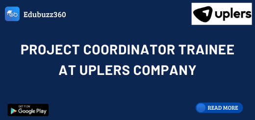 Project Coordinator Trainee at Uplers Company