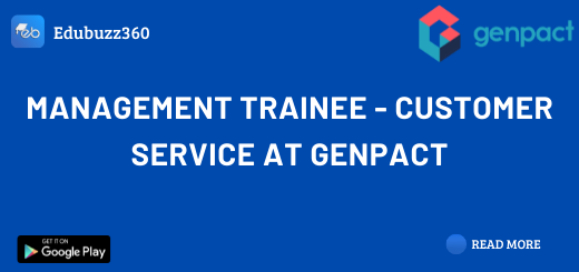 Management Trainee - Customer Service at Genpact