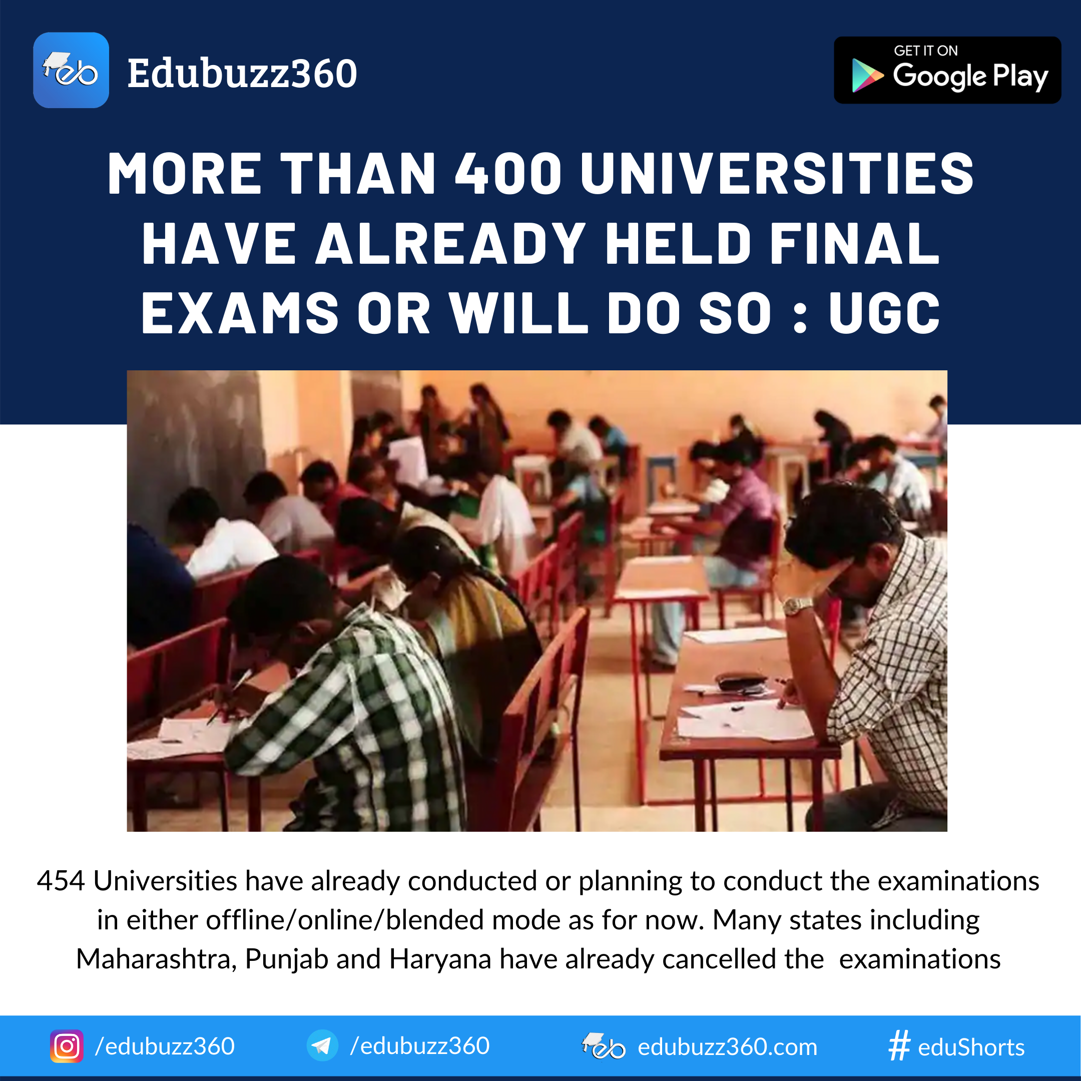UGC response for Final years : Edubuzz360